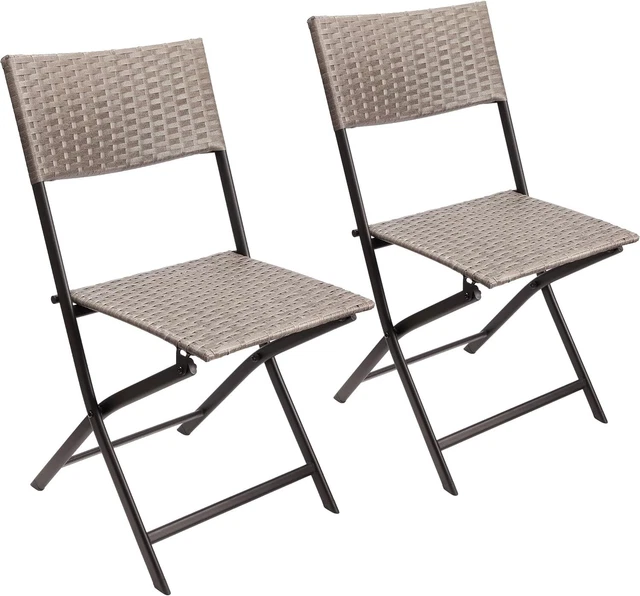 GARTENSTUHL RATTAN KLAPPSTUHL Garten Campingstuhl Balkonstuhl klappbar