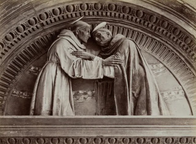 FRATELLI ALINARI (19.Jhd), Relief, San Domenico e Francesco, Florenz, um 1880, A