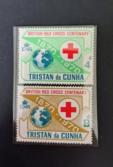 British Commonwealth Tristan da Cunha 1970 Stamps Red Cross Mnh