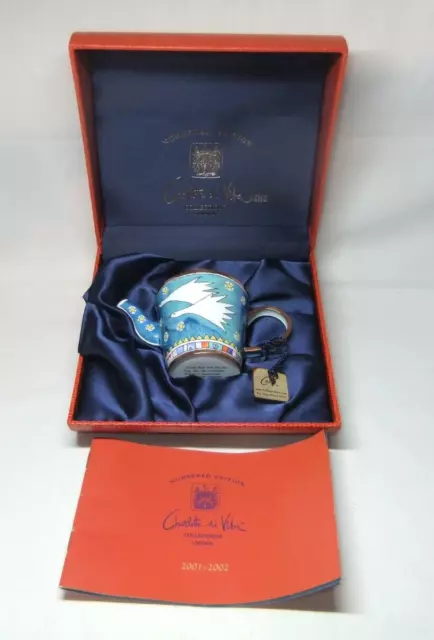 Enamel Teapot Night Flight Geese Charlotte Di Vita CM120 Boxed Collectable 1996