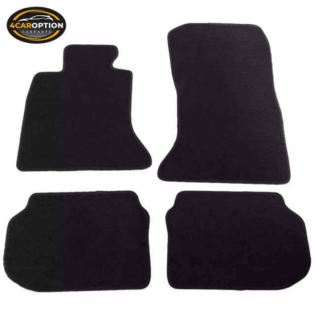 Tapis de sol 11-16 F10 série 5 tapis avant et arrière nylon noir 4 pièces pour : (BMW) 2