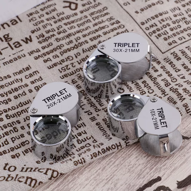 Triplet Jewelers Eye Loupe Magnifiers Magnifying Glass Jewelry Diamond With ~xp