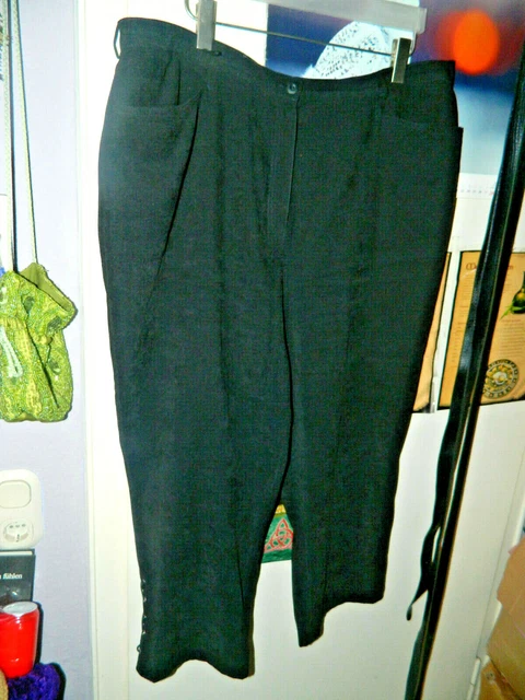 schwarze Microfaser-Hose in Gr 48-50-52 - bequeme XXL-Wohlfühl-Mode - SUPER !!!