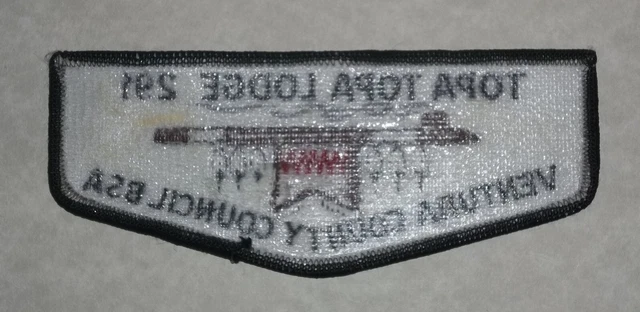 Topa Topa Lodge Oa 291 Bsa Ventura County Council Peace Pipe Flap Rare!! 4