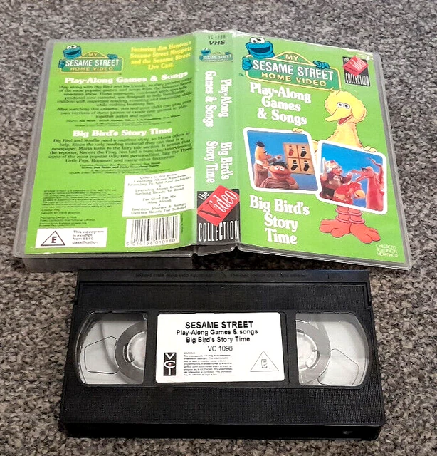 MY SESAME STREET Home Video Play Along Games Songs Pal Vhs Video Kids