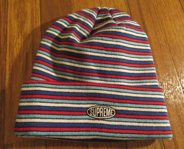 Supreme Multi Stripe Beanie Cap White FW20 Supreme New York 2020 FW20BN60 New DS