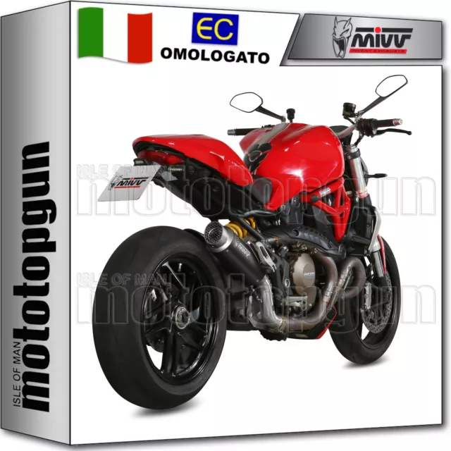 Mivv Scarico Omologato Nocat Gp-Pro Inox Nero Ducati Monster 1200 2016 16