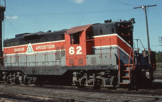 Duplicate Train Slide Bangor & Aroostook GP-7 #62  09/1981 No Maine Jct