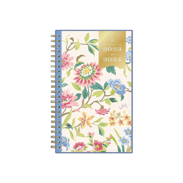BLUE SKY 20232024 Day Designer Climbing Floral Blush 5" x 8" Academic