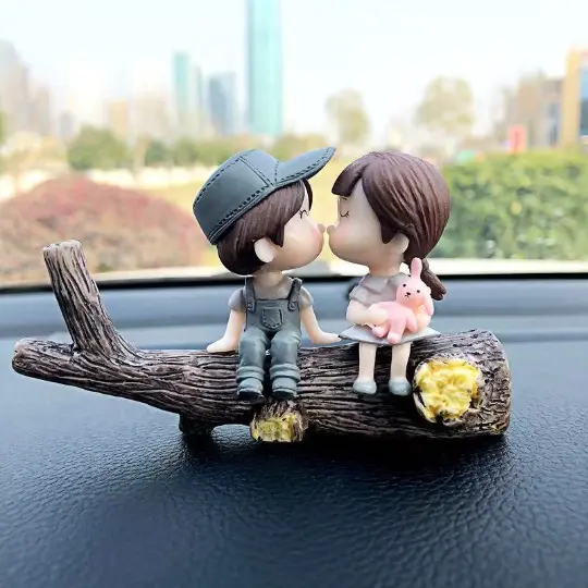 Cute Couple doll Boy Girl Car Dashboard Decoration Car Accessories