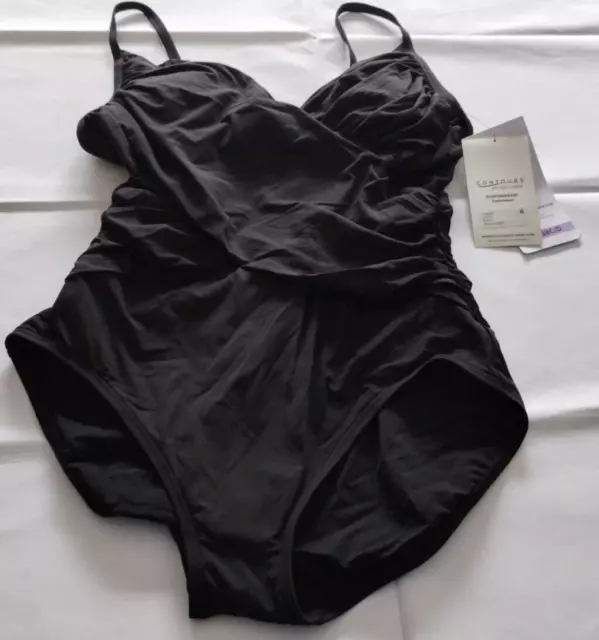 Contours By COCO Reef ShapeMaker Black Underwire One Piece Size 14/38C/D