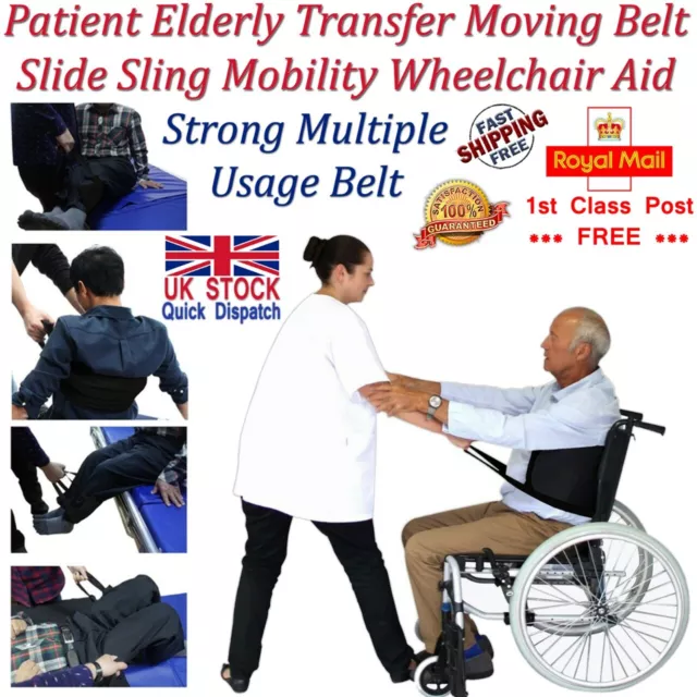 Paciente Ancianos Movilidad Transfer Movimiento Marcha Cinturón Slide Tira Silla