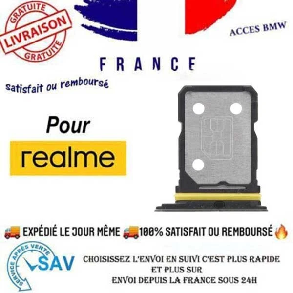 Tiroir SIM Premium Pour Realme 11 Pro - Beige Sunrise - Neuf