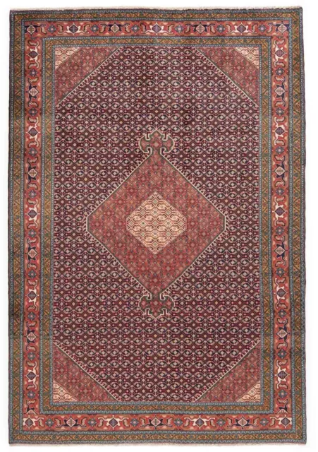 Alfombra persa anudada a mano Ardebil 289x197 cm nómada, oriental, alfombra, alfombra, roja