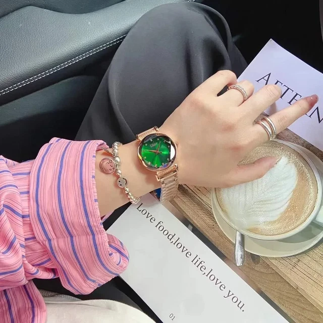 Christian Dior-Elegant Diamond / Gold Ladies Watch