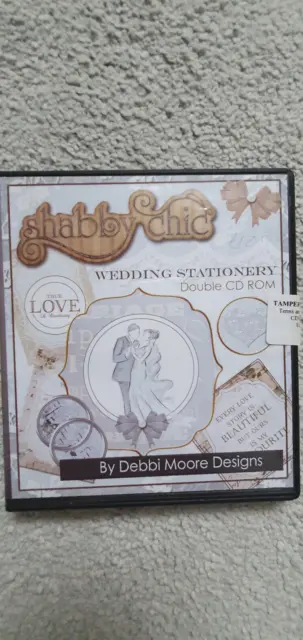crafting Double CD Rom Debbi Moore Designs Shabby Chic Wedding stationery