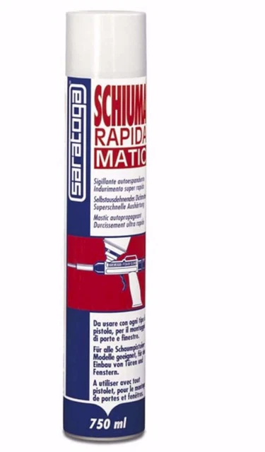 Schiuma Poliuretanica Saratoga Pistola Matic 750Ml.