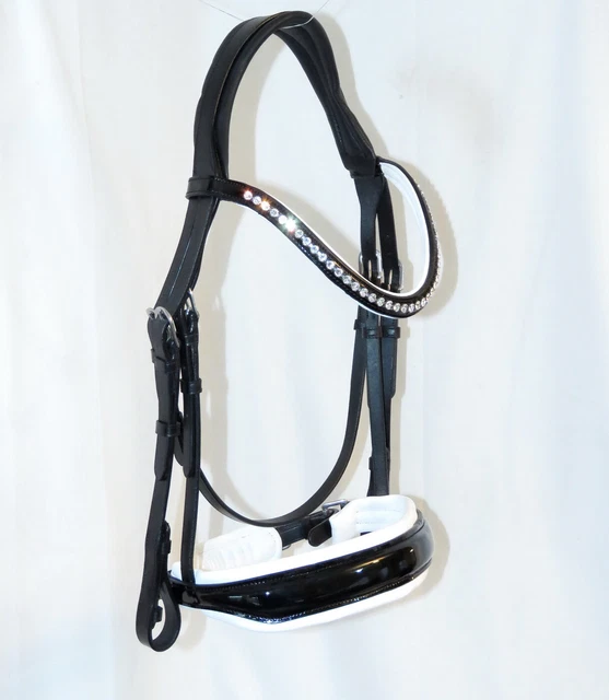 FSS ANATOMIC MonoCrown BRIDLE Freeway DAZZLE 6mm CRYSTAL BLING COMFORT PADDED