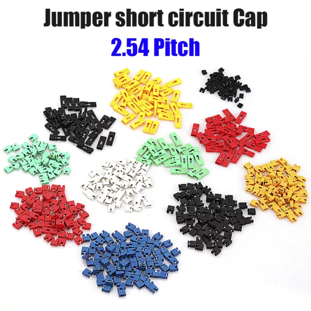 Mini Micro 2.5 4mm Standard PCB Shunts Short / Long Jumper wire Caps multicolor