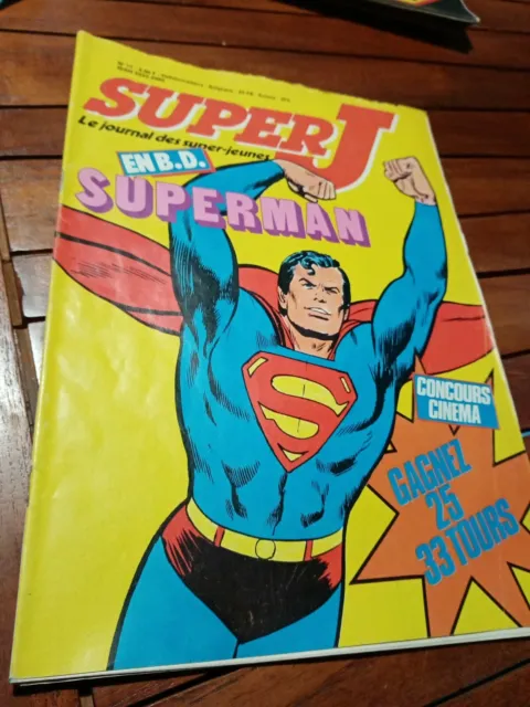 Super J- numéro 10-mars 1981-magazine  vintage special SUPERMAN EN BD !