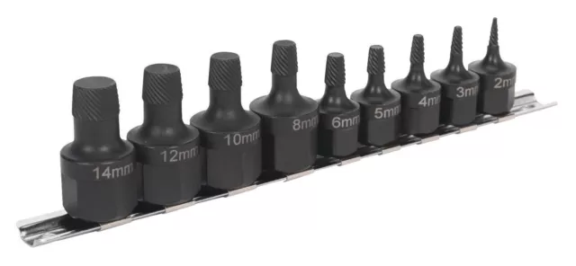 Ensemble d'outils d'enlèvement de goujons endommagés cassés 2 mm - 14 mm extracteur