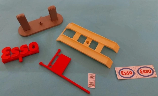 1/43 GARAGE ESSO AFFICHETTES 1 POUR JOUETS DEPREUX 1960 VROOM NOREV