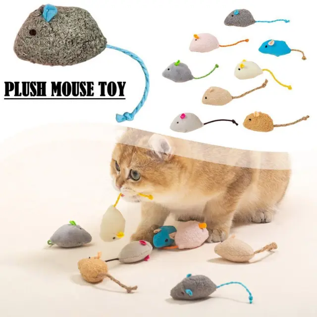Mouse peluche creativo divertente orologio falso topo gatto giocattoli nuovi