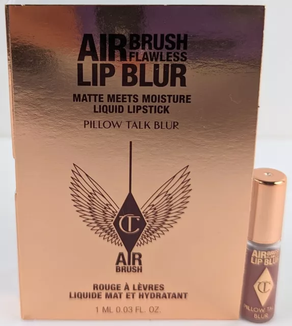 Charlotte Tilbury Airbrush Flawless Lip Blur Liquid Lipstick Pillow Talk Sample