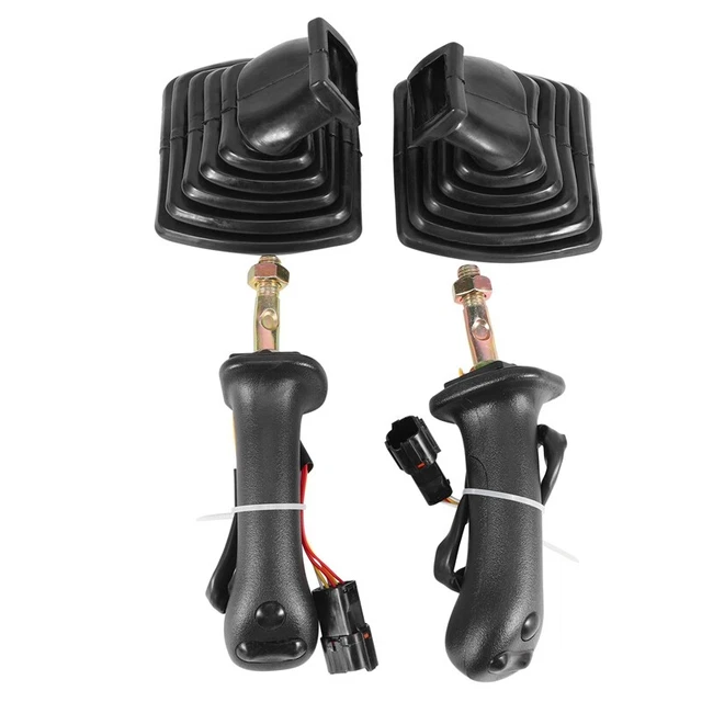 2Pcs L+R 3 Buttons Excavator Joystick Assy Handle Gears with Dust Cover for Dah