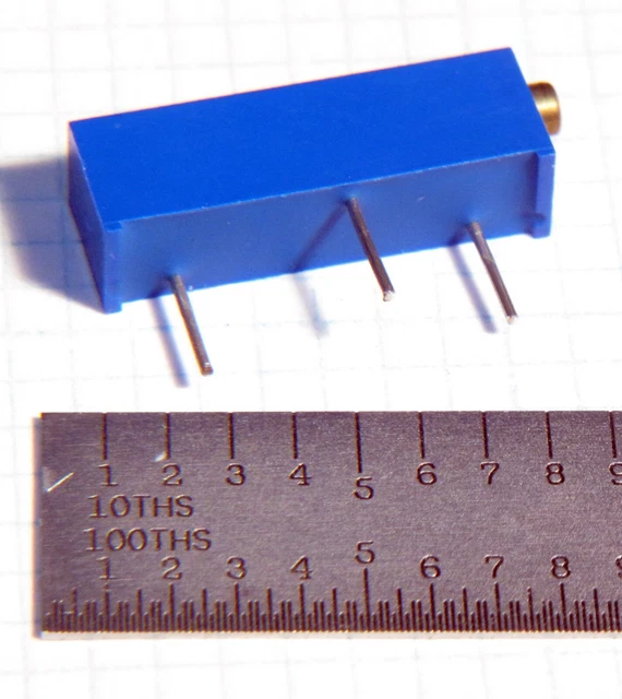 10 Pcs Bourns 3006P-1-102 Cermet 15 Turn Sealed Trim Pot 3/4" Long X 1/4" Square