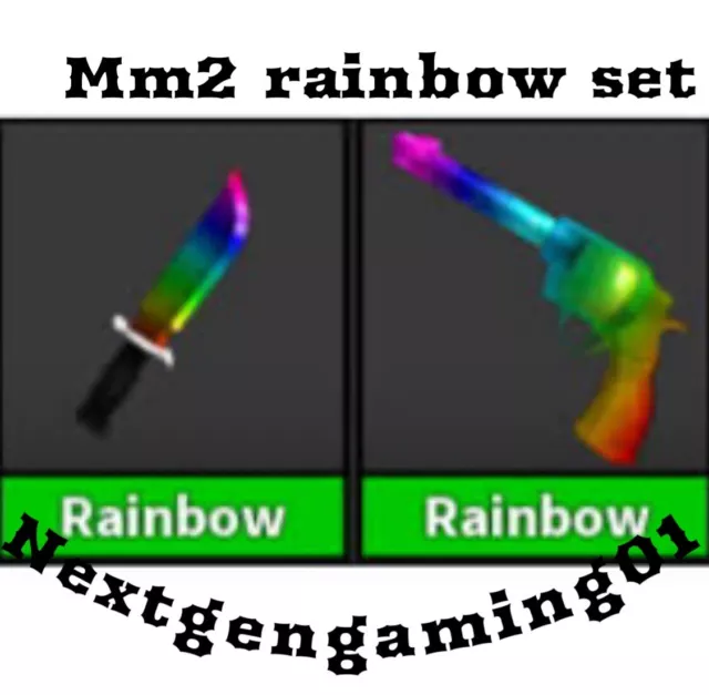 RAINBOW SET FROM EASTER UPDATE🌈🌈FAST DELIVERY!!!🌈🌈MM2 ROBLOX 2