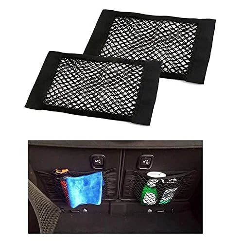 Ruesious Filet de Rangement de Coffre 2 Pack 80 x 25mm Filet de Rangement de ...