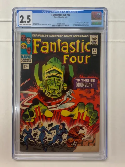 Fantastic Four #49 Marvel Comics 1966 1st Full Galactus Stan Lee CGC 2.5