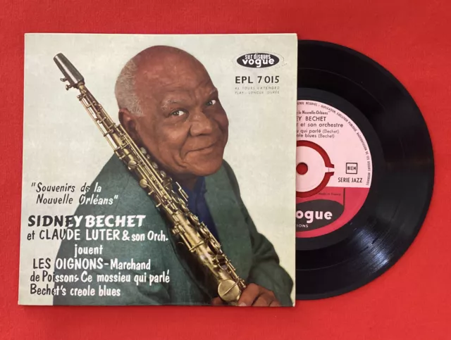 Sidney Bechet Luter Oignons Souvenirs Nouvelles Orléans 7015 Vg+ Vinyle 45T Ep