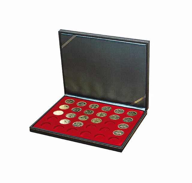 Lindner 2364-2150E Nera M Coffret de monnaie 30x 34 MM Pour Jetons Touristiques
