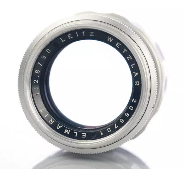 Leica Elmarit-M 90mm f2,8 Leitz Tele Lens 2,8/90 F/2.8 M Chrome Elmarit Objektiv