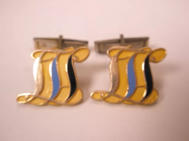 Corporate Logo 1/10 10K Gold Filled Vintage CTO Cuff Links advertising