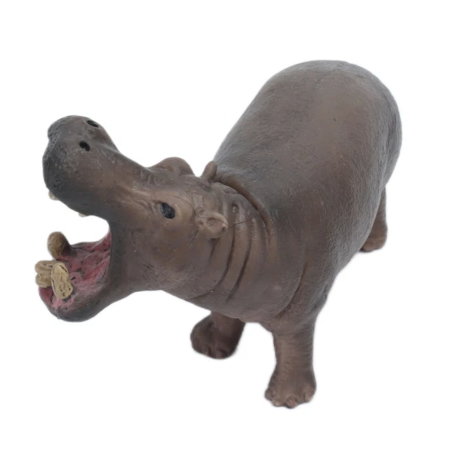 (Hippo)Hippo Animal Model Toy Solid Plastic Simulation Animal Hippo Child _s