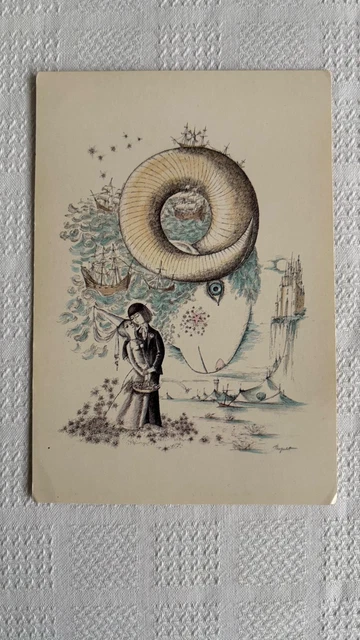 CARTE POSTALE FANTAISIE Serie Astrologie Horoscope Signe Du Verseau EUR 5,00 - FR