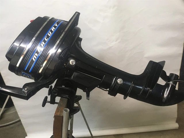 1973 Mercury 4 HP Short shaft Tiller Outboard Motor Serviced Water Ready (PC)