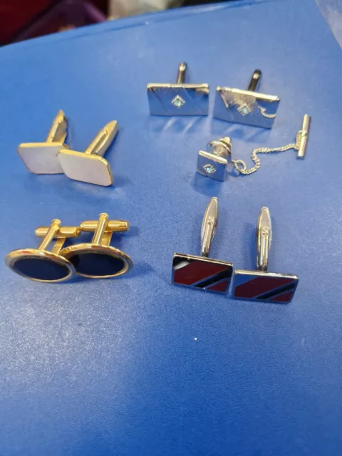 Mens cufflinks job lot x 4 pairs