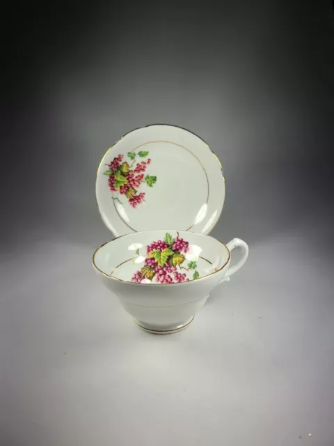 Stanley Fine Bone China Gold Rim Made In England Tea Cup And Saucer, Excellent