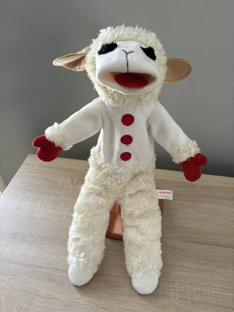 2002 Aurora Shari Lewis 18" Lamb Chop Hand Puppet, EUC