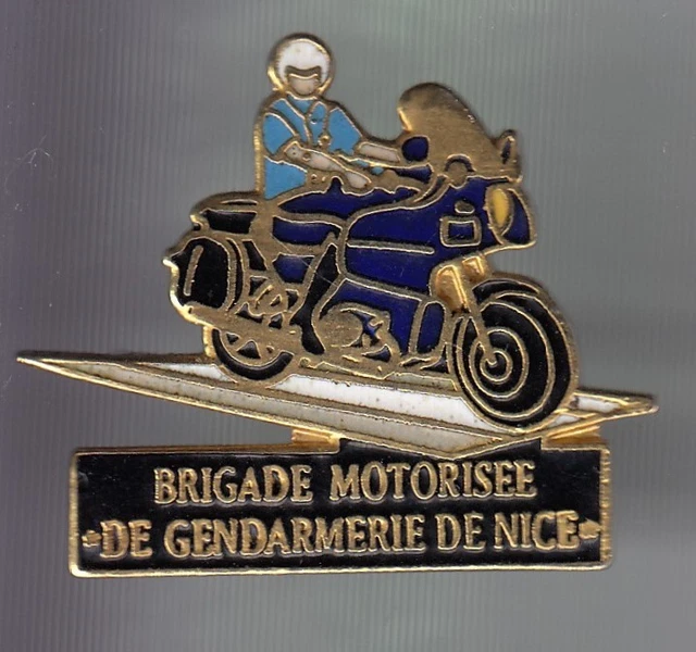 Pin's - lot de 4 pin's, moto motard gendarmerie