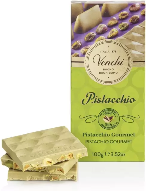 - Tavoletta di Cioccolato Pistacchio Gourmet - Cioccolato Bianco e Crema di Pist