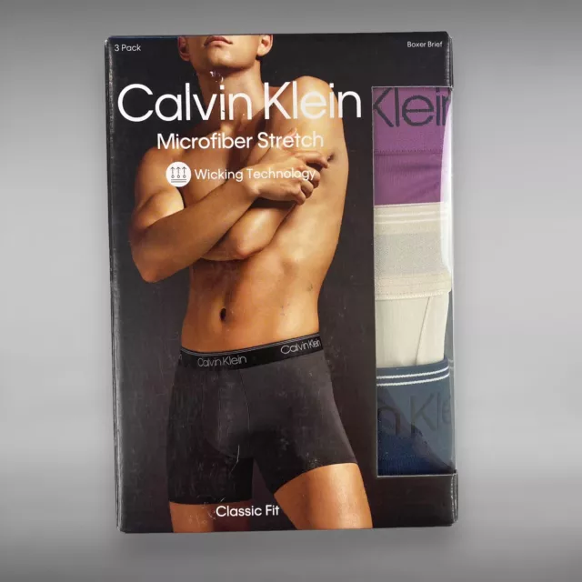 CALVIN KLEIN Boxer Briefs MICROFIBER Mens Underwear 3 Pack 4 Pack