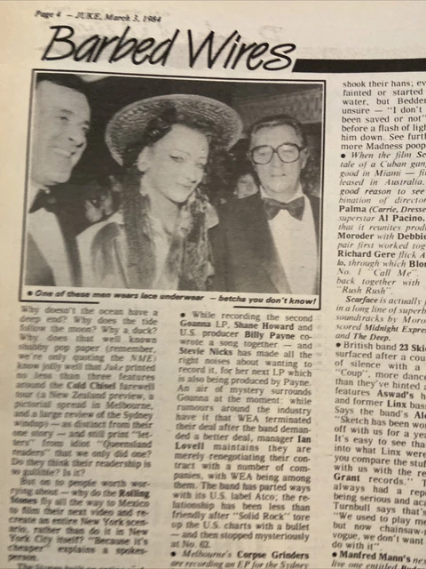 JUKE MAGAZINE 1984 March 3 #462: INXS/Doors/Dio/Eddie Murphy/Ozzy ...