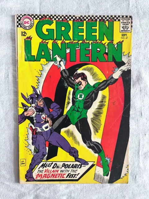 DC Silver Age comic - Green Lantern #47 - 1966 - Gil Kane cover - cents - VG