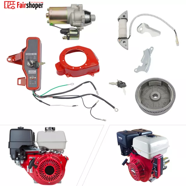 Electric Start Kit For Honda GX160 GX200 Engine Starter Motor Ignition Switch