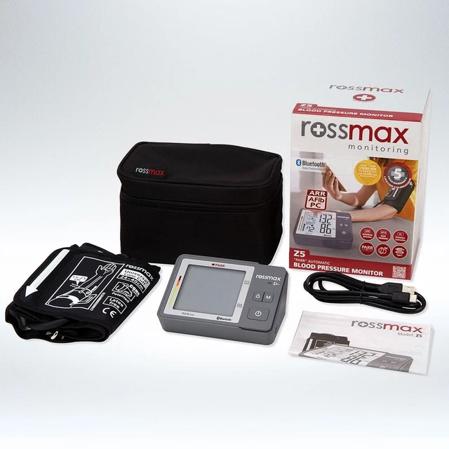 Z5 Rossmax Blood Pressure Monitor AFIB PARR Premature Contraction Detection